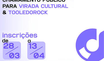 Edital aberto por secretarias municipais visa credenciar 53 atrações artísticas locais para Show do Trabalhador, 4º Tooledo Rock Festival e 14ª Virada Cultural