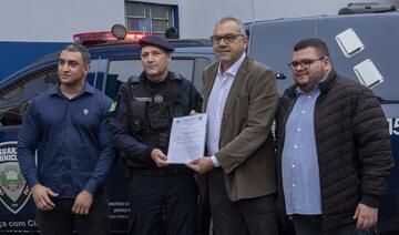 Em cerimônia realizada na manhã desta sexta-feira (25), a Guarda Municipal prestou homenagens ao policial municipal Elias Messias Cardoso pelos seus serviços