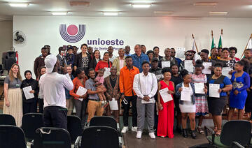 Formaturas no último sábado (30/8) marcam término de ciclo para 39 alunos do curso de português para migrantes e 16 do de crioulo haitiano para servidores