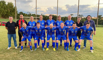 Até o próximo dia 6, a maior competição de futebol sete do município viverá grandes momentos; na foto, o time ADM Engenharia/Primato, finalista da categoria Veterano