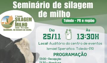 Evento acontecerá na tarde do dia 25 de Novembro no auditório do centro de eventos Ismael Sperafico