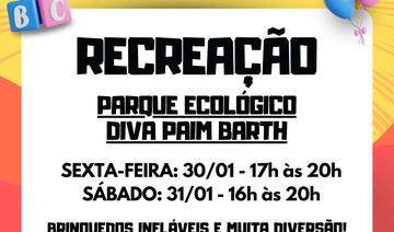 Com cama elástica e novos brinquedos infláveis, o evento gratuito acontece nesta sexta (30) e sábado (31), encerrando a temporada de férias