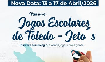 Competição reúne estudantes de Toledo em diversas modalidades esportivas, com inscrições abertas até 6 de abril