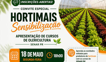 Produtores rurais e interessados estão convidados para evento gratuito que tem a Smap como parceira e está marcado para a próxima segunda-feira (18), às 18h