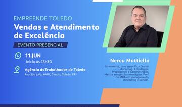 Evento gratuito será realizado no dia 11 de junho, na Agência do Trabalhador, com palestra do economista Nereu Mattiello