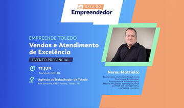 Economista Nereu Mattiello ministrará curso nesta quinta-feira (11), às 18h30, na Agência do Trabalhador; com entrada gratuita, evento contará com brindes surpresa 