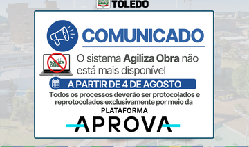 Nova plataforma estará disponível no site da Prefeitura de Toledo a partir de terça-feira (4/8) às 8h; evento de apresentação será realizado na segunda-feira (3/8)