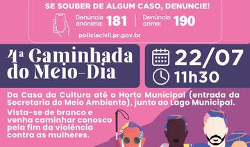 Mobilização marca o Dia Estadual de Combate ao Feminicídio e convida a população a participar usando roupas e balões brancos