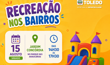 Será um momento de lazer para as crianças e para as famílias